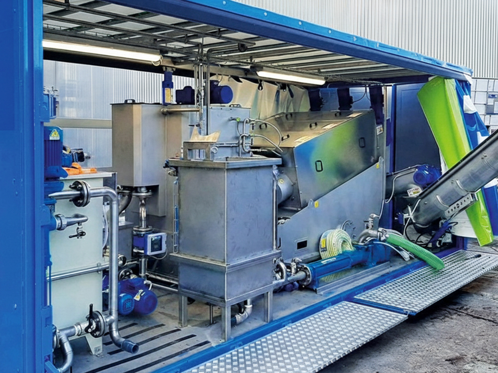 Disidratazione-fanghi-StudioGPM-Vicenza-Padova Unità mobile disidratazione fanghi