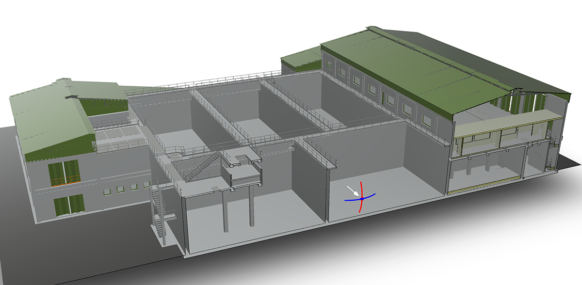 Rendering impianto industriale